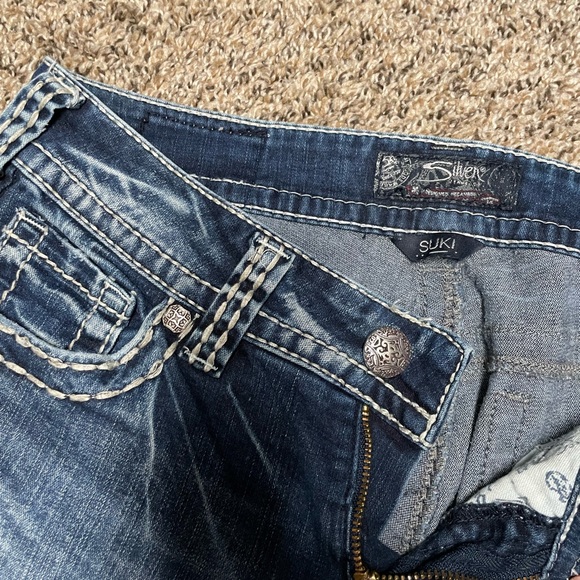 Silver Suki Capris size 29 - Picture 3 of 7